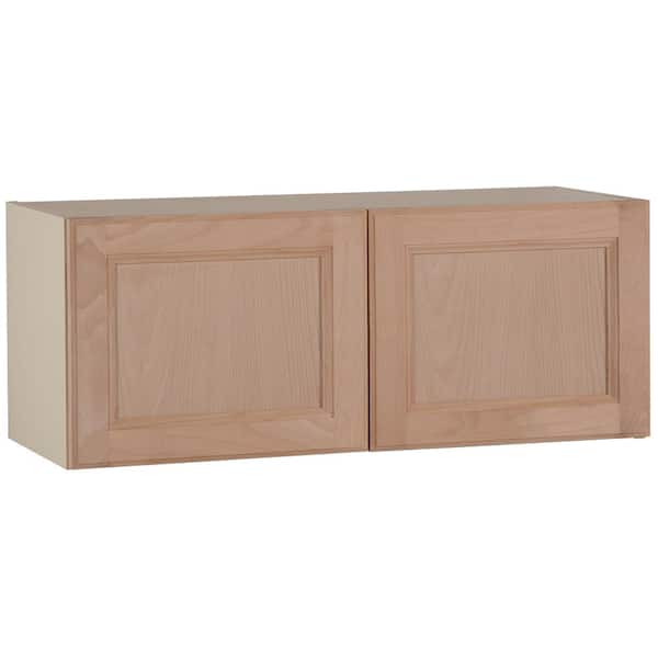 Easthaven Assembled 30x12x12 in. Frameless Wall Cabinet in Unfinished Beech