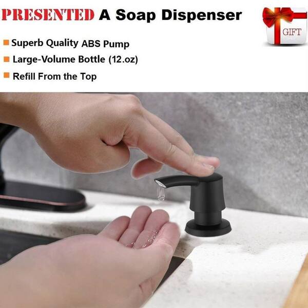 Kitchen Soap Dispenser in Matte Black
