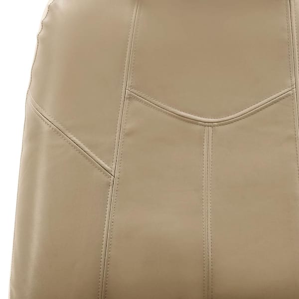 PU Leather 47 in. x 23 in. x 1 in. Rome Half Set Front Seat Covers