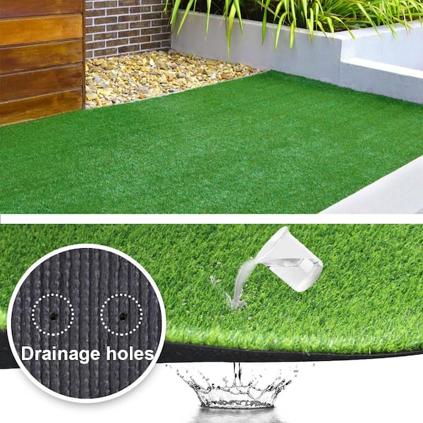 Greenfield 4 ft. x 20 ft. Green Artificial Grass Turf