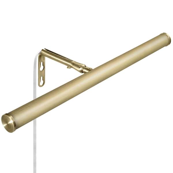 14 in. LED Picture Light, 200 Lumens, 3000K Warm White, Antique Brass Finish, On/Off Switch