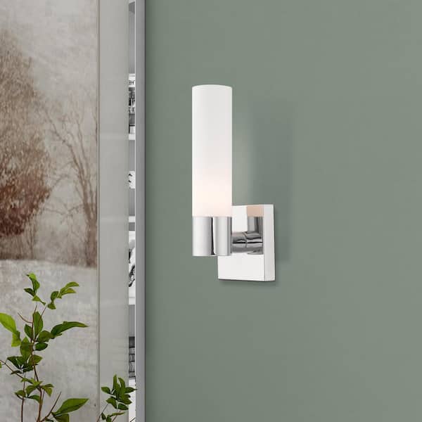 Aspen 1 Light Polished Chrome ADA Wall Sconce