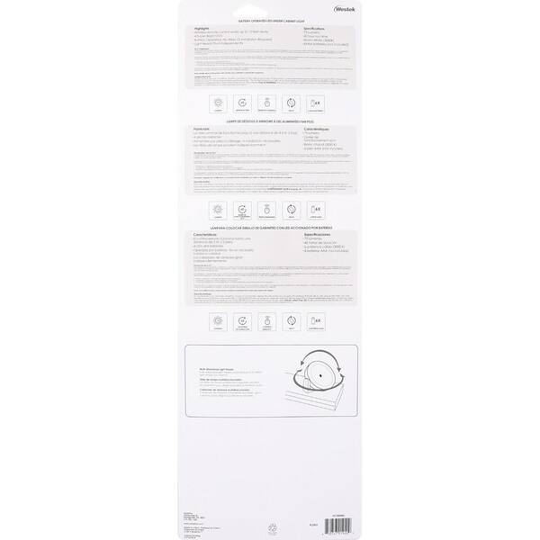 2.25 in. White LED Track-Light with Remote