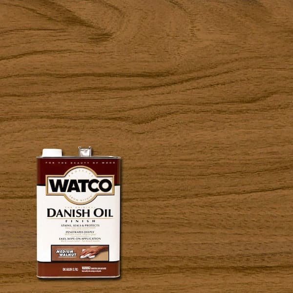 1 Gallon Danish Oil in Medium Walnut (2 Pack)