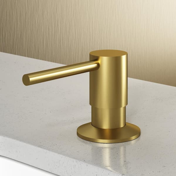 Bolton Kitchen Soap Dispenser in Matte Brushed Gold