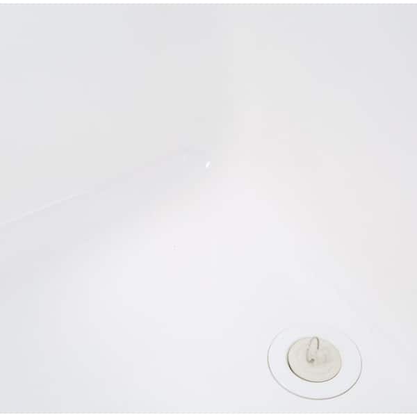 22 in. x 25 in. x 13.75 in. Molded Fiberglass Drop in Utility Sink in White