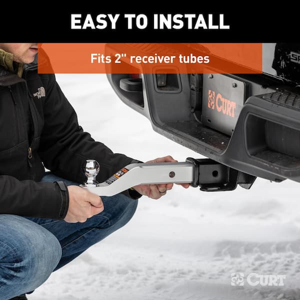 Aluminum Ball Mount (2 Shank, 8,000 lbs., 2 Drop, 8-1/2 L)