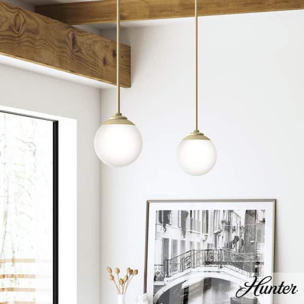 Hepburn 1 Light Modern Gold Brass Pendant Bedroom Light