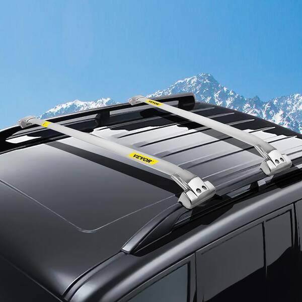 Roof Rack Rail Compatible with Jeep Grand Cherokee 2011- 2021 Cross Bar Silver Set Carrier Cross Bar Stainless Steel