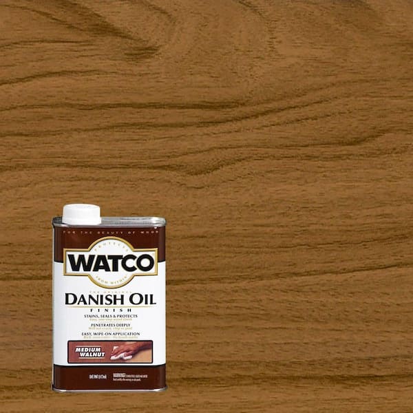 1 Pint Danish Oil in Medium Walnut (4 Pack)
