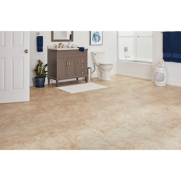 Portland Stone Beige 18 in. x 18 in. Glazed Ceramic Floor and Wall Tile (348.8 sq. ft./Pallet)
