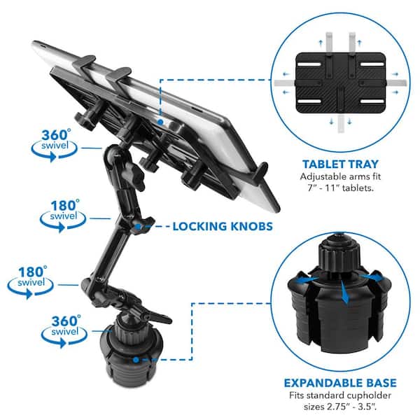 Heavy-Duty Cup Holder Tablet ELD Mount