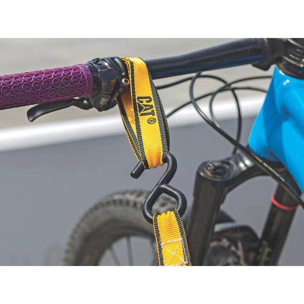 8 ft. x 1-1/2 in. 500 lbs. Swivel Hook Cam Buckles Set with Soft Straps Yellow (4-Piece)