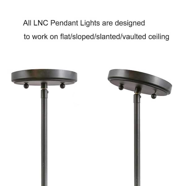 3-Light Industrial Black Dome Island Chandelier Modern Farmhouse Linear Barn Pendant with Rustic Brushed Gray Shades