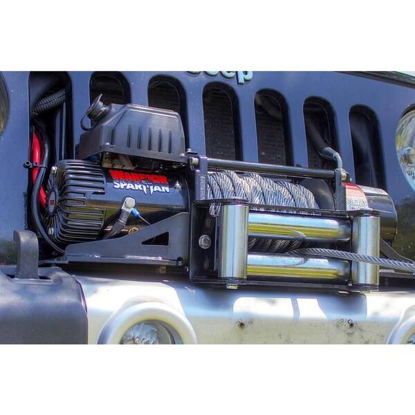 Spartan Series 12,000 lb. Capacity 12-Volt Electric Winch with 82 ft. Steel Cable