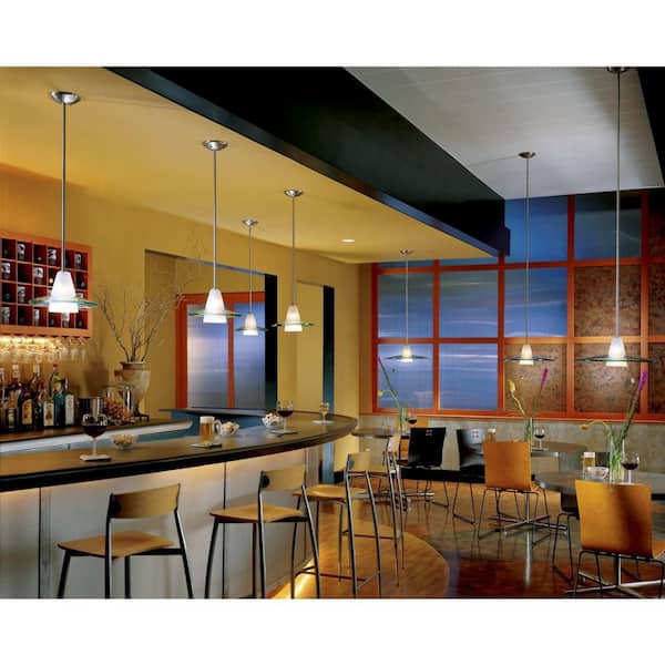 1-Light Brushed Nickel Pendant