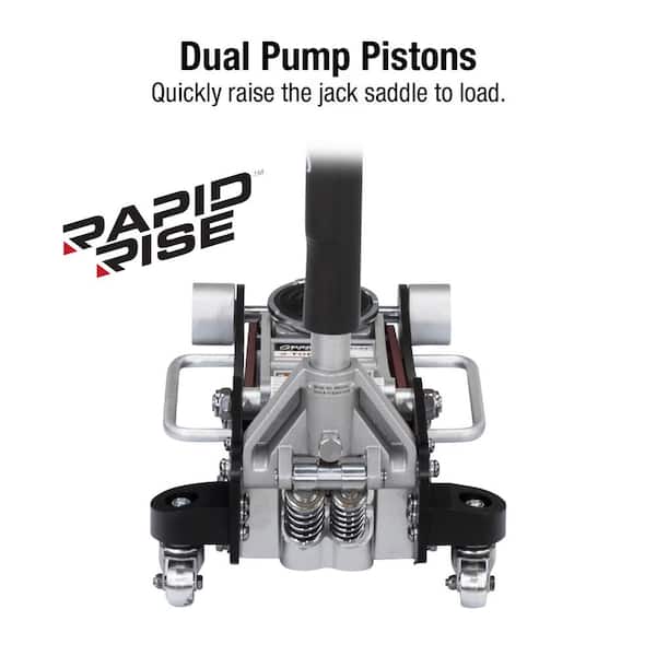 2-Ton Aluminum Service Jack with Quick Lifting System