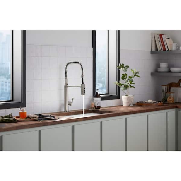 Purist Single-Handle Semiprofessional Kitchen Sink Faucet in Vibrant Stainless