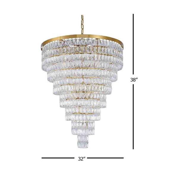Trinity 27-Light Gold Chandelier
