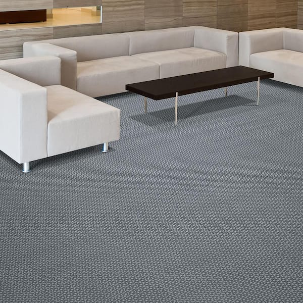 First Impressions Brown Commercial 24 in. x 24 Peel and Stick Carpet Tile (15 Tiles/Case) 60 sq. ft.