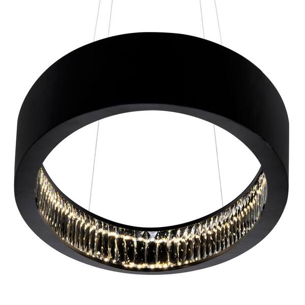 Rosalina LED Chandelier With Matte Black Finish