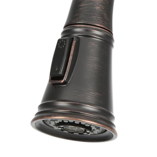 Lakeview Single-Handle Pull-Down Sprayer Kitchen Faucet with Soap Dispenser in Venetian Bronze