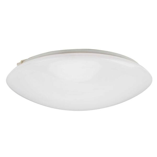 12 in. 1-Light Brushed Nickel LED Flush Mount
