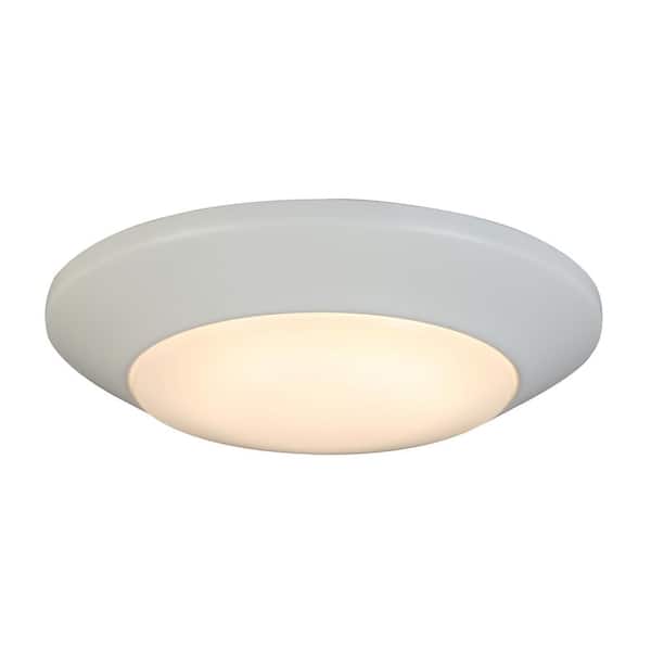 7 in. White LED Flush Mount (2-Pack)