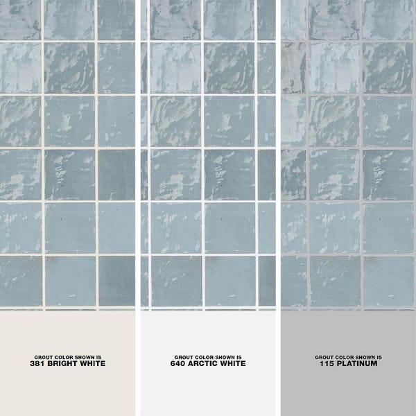 Kingston Sky Blue 4 in. x 4 in. Glazed Ceramic Wall Tile (5.38 sq. ft./case)