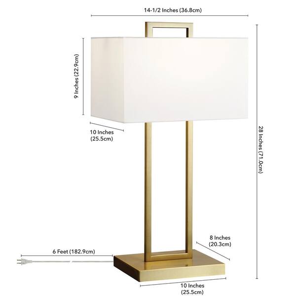 Adair 28 in. Brass Table Lamp