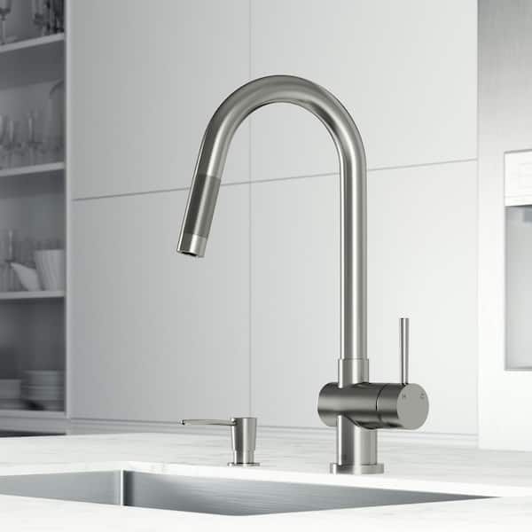 10 oz. Kitchen Soap Dispenser in Stainless Steel