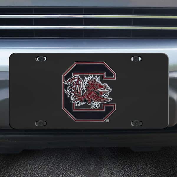 South Carolina Gamecocks 3D Black License Plate