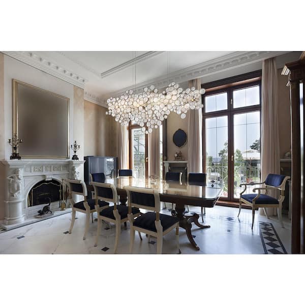 Trento 12-Light Champagne Silver Chandelier