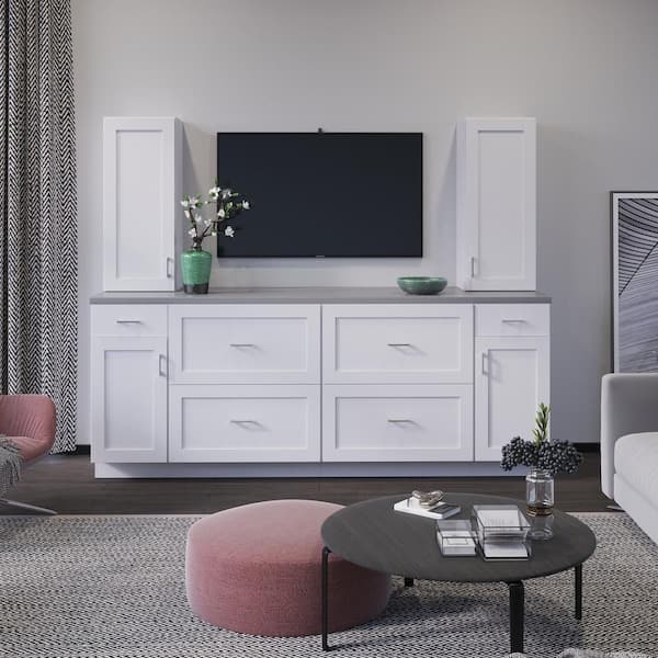 Westfield 3 in. W x 31 in. H x 0.75 in. D Cabinet Filler Strip in Feather White