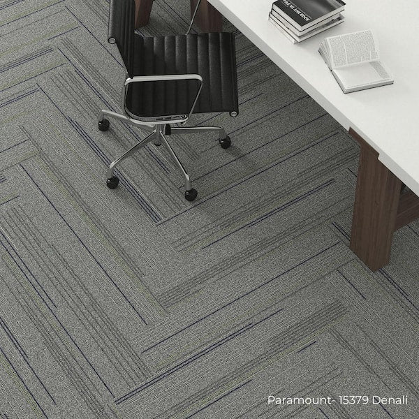 Paramount Gray Residential/Commercial 9.84 in. x 39.37 Peel and Stick Carpet Tile (8 Tiles/Case)21.53 sq. ft.