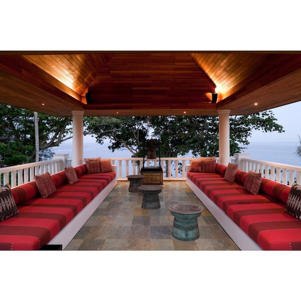 Peacock 12 in. x 12 in. Gauged Slate Floor and Wall Tile (10 sq. ft. / case)