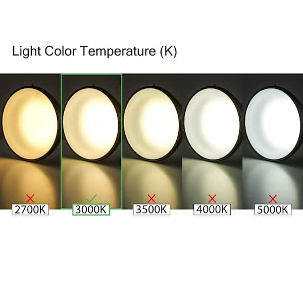 Barnes 9.5 in. Integrated LED Brushed Nickel Flush Mount Ceiling Light Fixture with Acrylic Shade