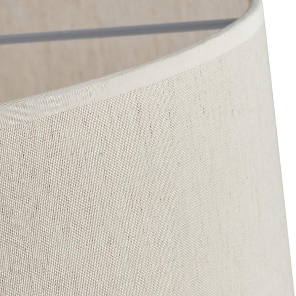 Modern 20 in. 3-Light Drum Chandelier Hanging Lamp Fixture with 2-Tier Linen Fabrics Lampshade