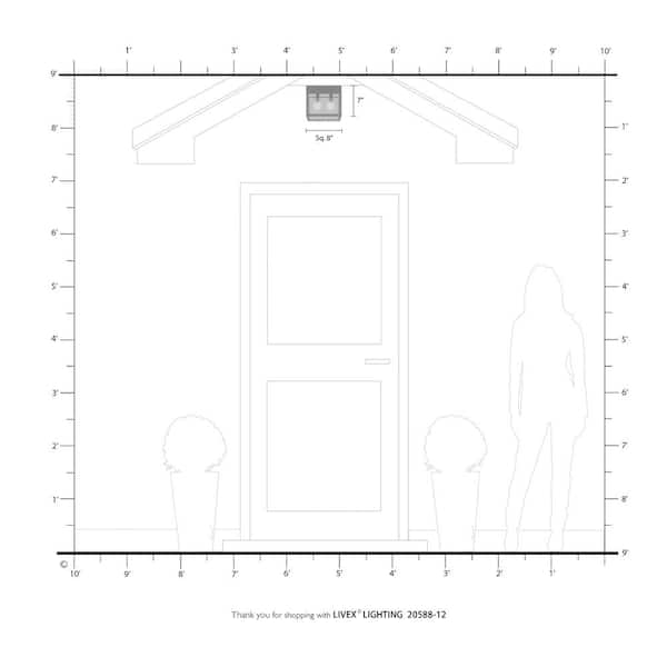 Nyack 2 Light Satin Brass Flush Mount Light