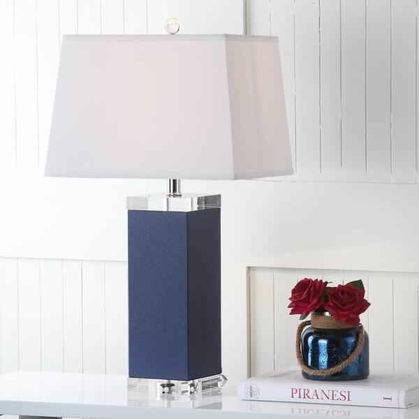 Deco 27 in. Navy Table Lamp