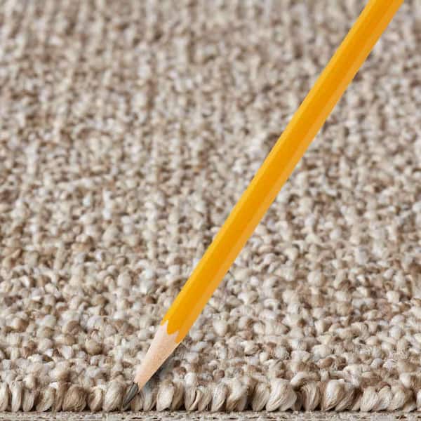 Hanville  - Tender Moment - Beige 27 oz. SD Polyester Loop Installed Carpet