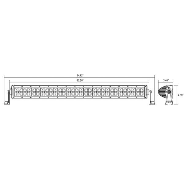 32.2 in. LED Combination Spot-Flood Light Bar
