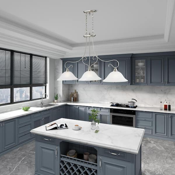 Coronado 3 Light Brushed Nickel Chandelier