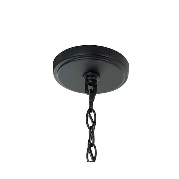 Louis 8-Light Black Candlestick Chandelier