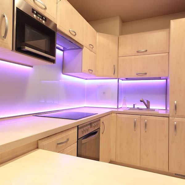 16 ft. LED White and RGB Tape Light Kit- Under Cabinet Light