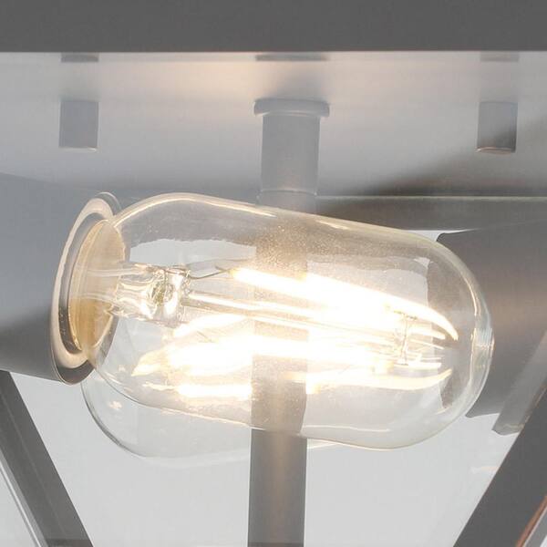 Glenneyre 13''W Flushmount ORB Finish Clear Glass