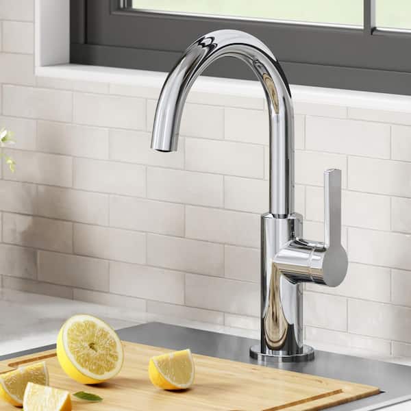 Oletto Single-Handle Kitchen Bar Faucet in Chrome