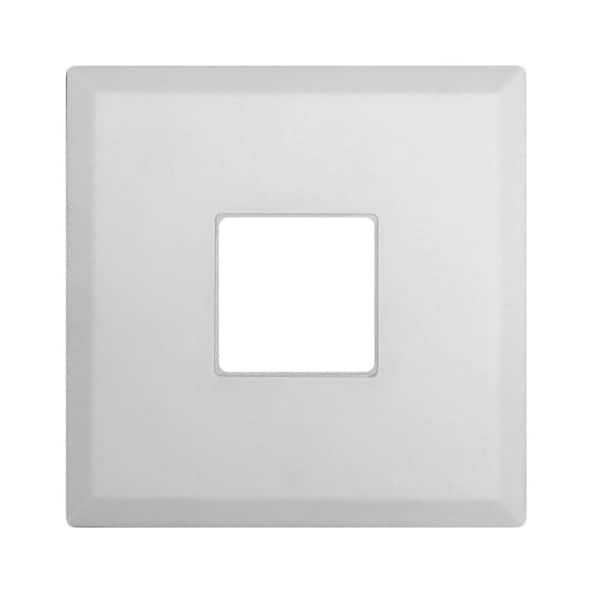 SureFit 9.6-Watt Square White Integrated LED Flush Mount with 2700K