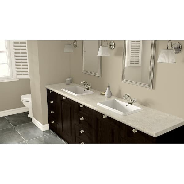 5 ft. x 12 ft. Laminate Sheet in Perla Piazza with HD Glaze Finish