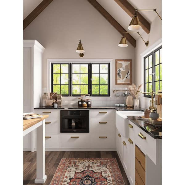 White Ceramic 33 in. L 40/60 Rectangular Double Bowl Farmhouse Apron Kitchen Sink with Sink Grid and Basket Strainer